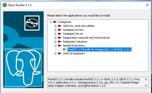 PostGIS Installation